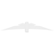 Ekena Millwork Alberta Architectural Grade PVC Gable Bracket, 96"W x 16"H x 6"D x 6"F, 4/12 Pitch GBP096X16X0606ALB00 - alternate 5